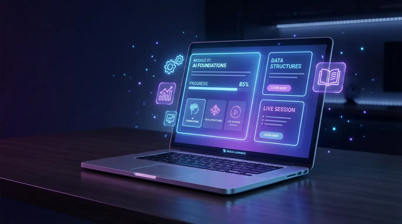 EduQuencher mission — laptop on modern desk